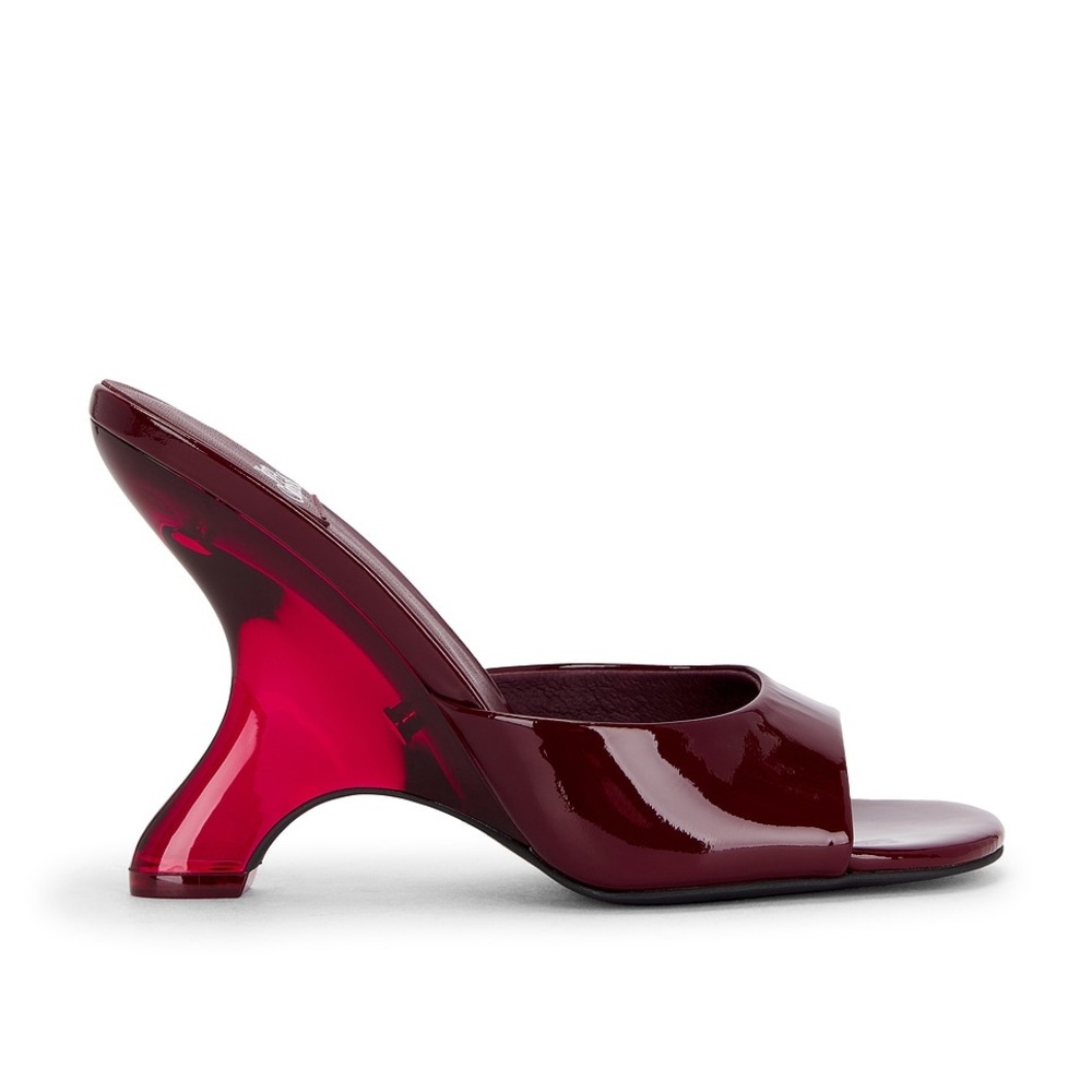 Jeffrey Campbell Mew-2 Sandal in Wine Patent Combo | LIKE NEW